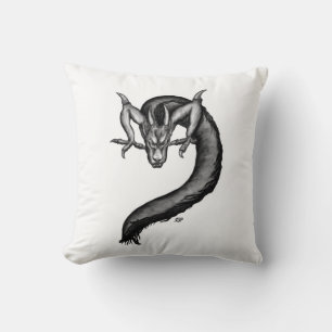 Coussin Dragon en style tatouage