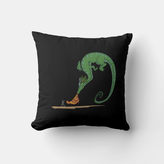 Coussin Dragon et chevalier (Recto)