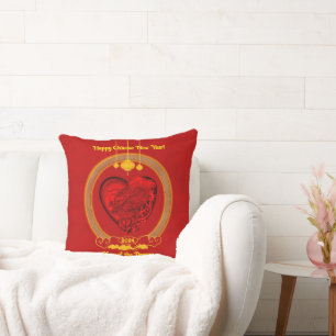 Coussin Dragon Heart, Année du Dragon