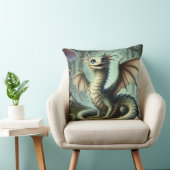 Coussin Dragon Jabberwocky Mignon Créature Fantastique Art (Chaise)