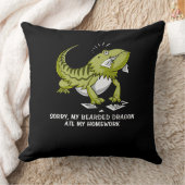 Coussin Dragon Lézard Étudiant À La Maison (Couverture)