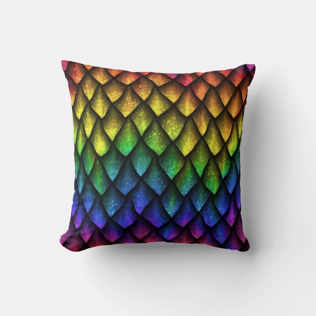 Coussin Dragon met à l'échelle une texture 3D transparente (Recto)