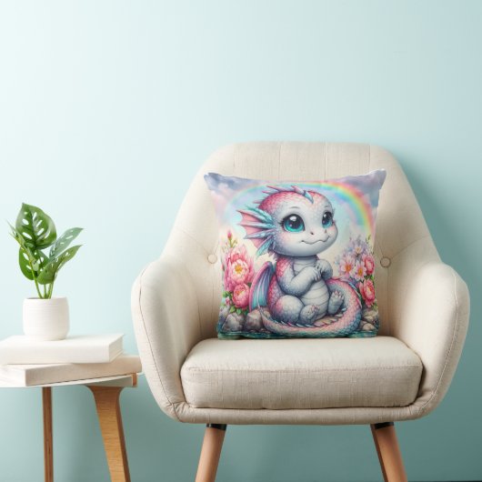Coussin Dragon mignon (Chaise)