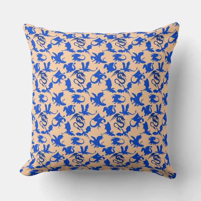 Coussin Dragon motif 02 blue.bwx4 Lorange BG (Recto)