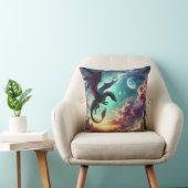 Coussin Dragon noir (Chaise)