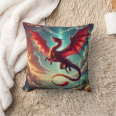 Coussin Dragon rouge (Couverture)