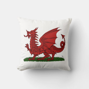 Coussin Dragon rouge du Pays de Galles