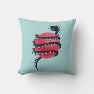 Coussin Dragon Snake Goth