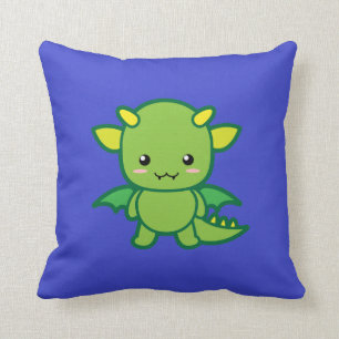 Coussin Dragon vert