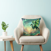 Coussin Dragon vert (Chaise)