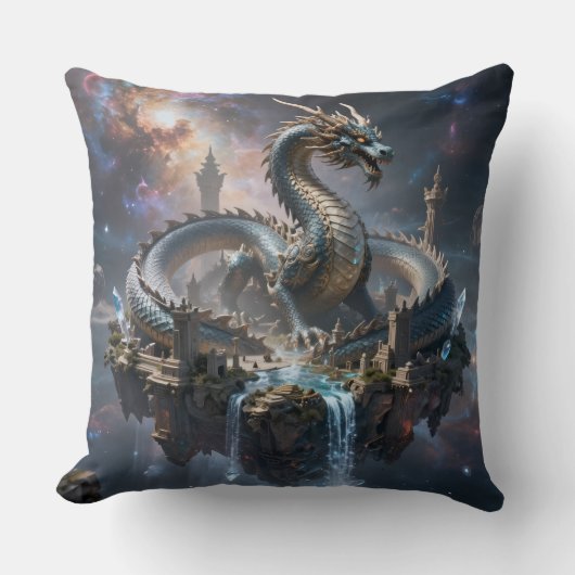 Coussin Dragon World – Le Royaume du Feu et de la Magie (Recto)