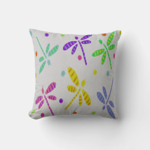 Coussin Dragonflies dansantes Art Abstrait