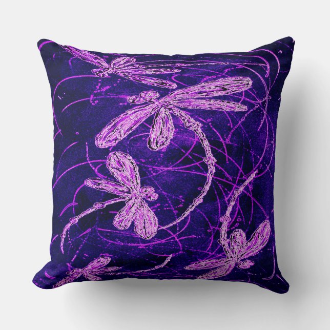 Coussin Dragonfly Disco (Recto)