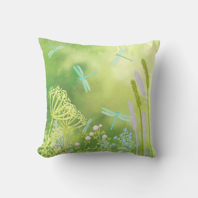 Coussin Dragonfly Meadow (Recto)