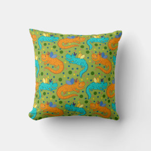 Coussin Dragons colorés