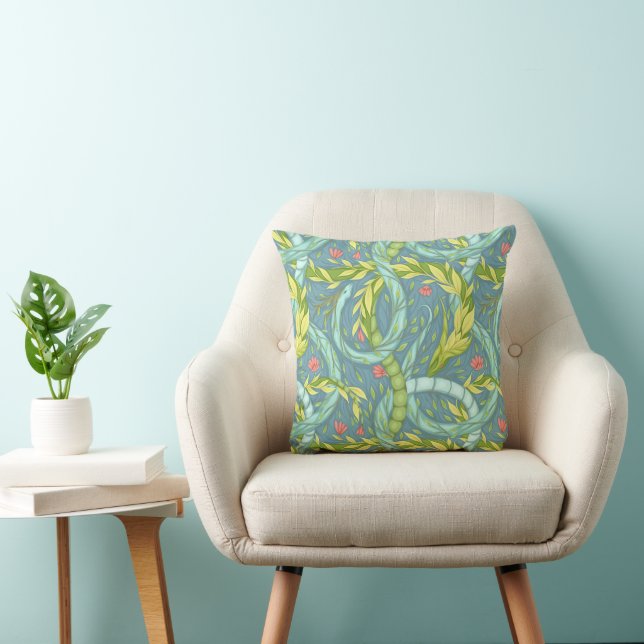 Coussin Dragons en bois (Chaise)