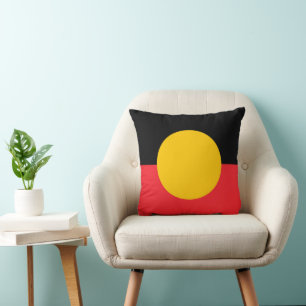 Coussin Drapeau aborigène australien