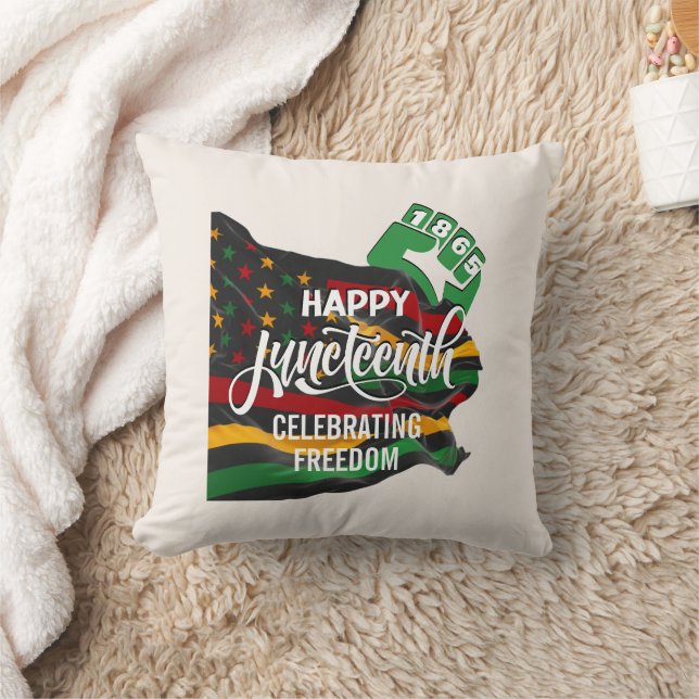 Coussin Drapeau Afro-Américain JUNETEENTH (Couverture)