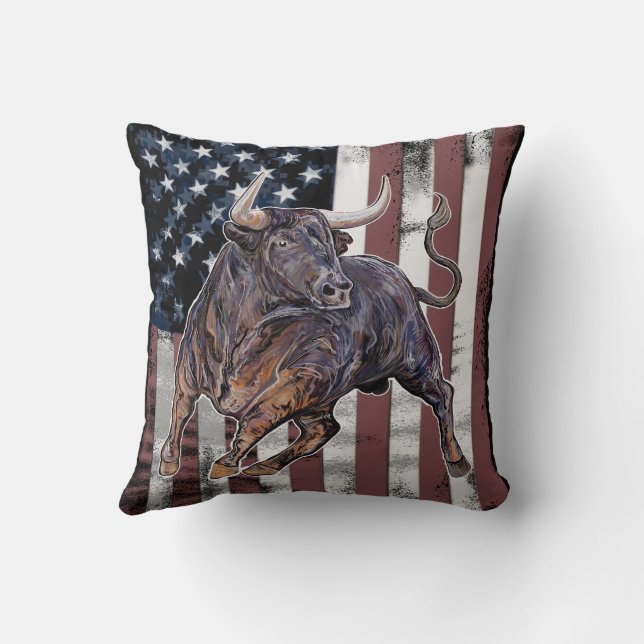 Coussin Drapeau américain (Verso)