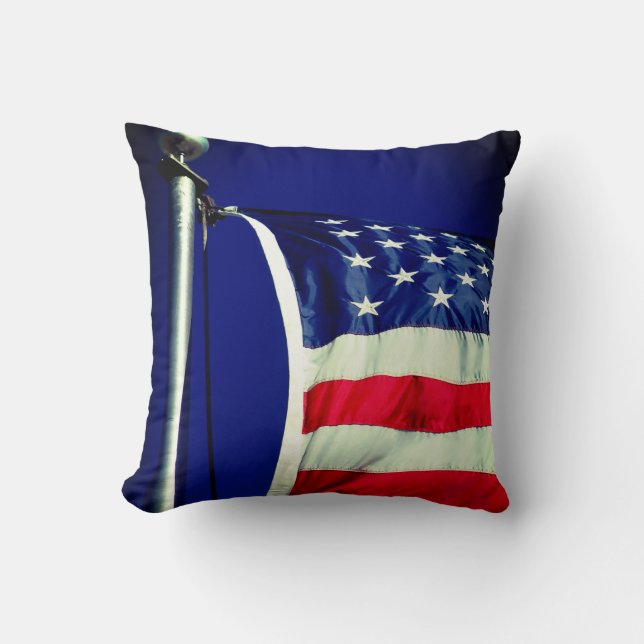 Coussin Drapeau américain (Recto)