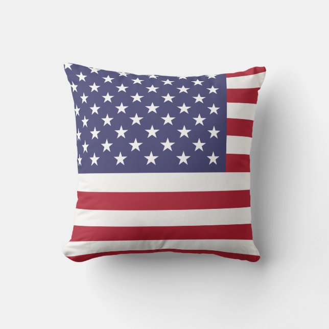 Coussin Drapeau américain (Recto)