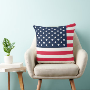 Coussin Drapeau américain 50 étoiles : Étoiles et bandes d