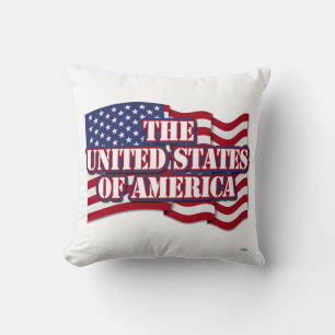Coussin Drapeau américain avec drapeau américain