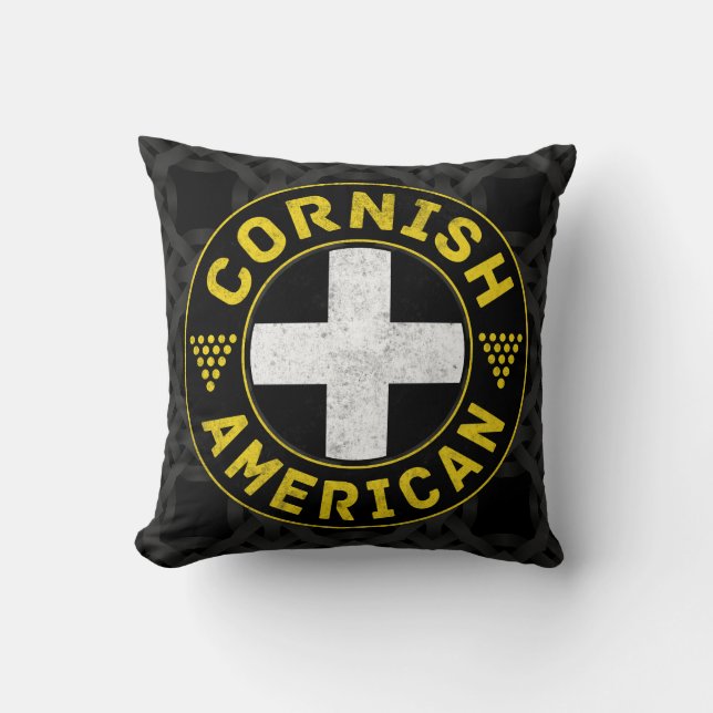 Coussin Drapeau américain de Cornouille (Recto)