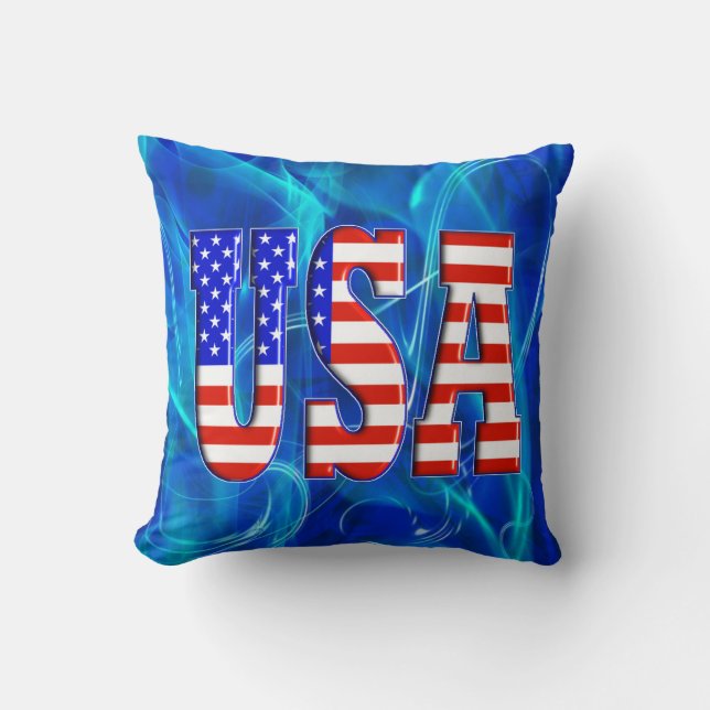 COUSSIN DRAPEAU AMÉRICAIN DES ETATS-UNIS (Recto)