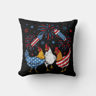 Coussin Drapeau américain Drapeau 4 juillet patriotique