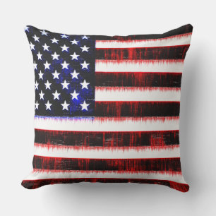 Coussin Drapeau américain - Drapeau américain, cramponné