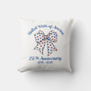 Coussin Drapeau américain du 4 juillet vintage 250 ans 177