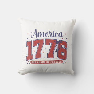Coussin Drapeau américain du 4 juillet vintage 250 ans 177
