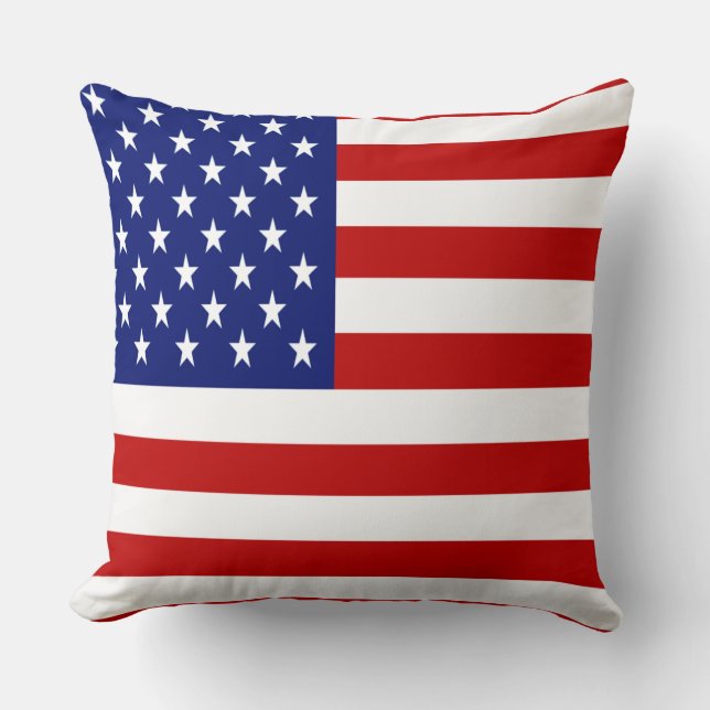 COUSSIN DRAPEAU AMÉRICAIN PATRIOTIQUE (Recto)