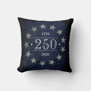 Coussin Drapeau américain personnalisable 250 ans recto-ve