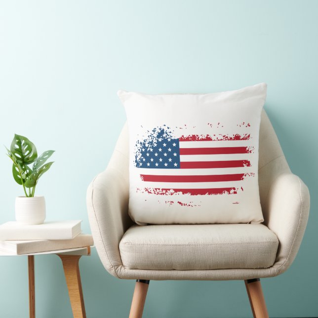 Coussin Drapeau américain USA (Chaise)