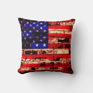 Coussin drapeau américain Vintage 3