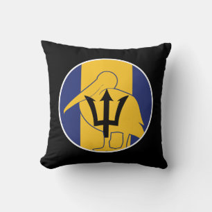 Coussin Drapeau animal national de la Barbade Pelican