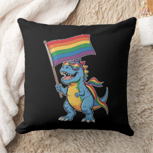Coussin Drapeau arc-en-ciel allié à la fierté gay LGBTQ T 