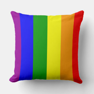 Coussin Drapeau arc-en-ciel de la fierté gay motif