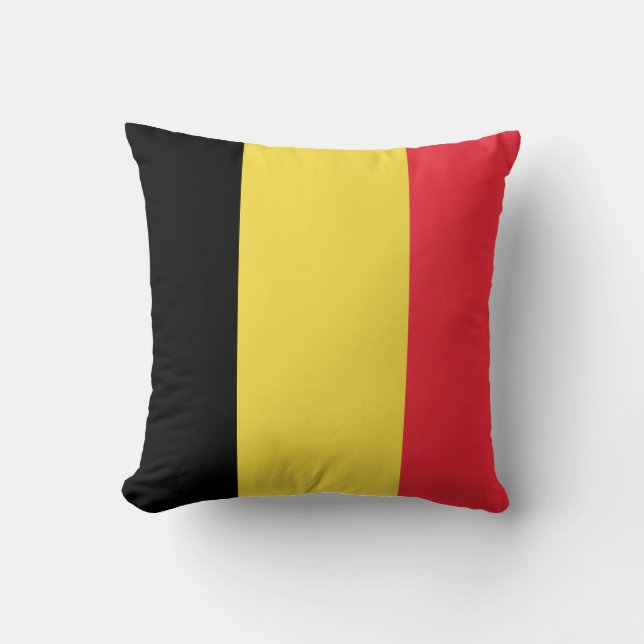 Coussin Drapeau belge (Recto)