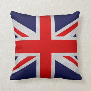Coussin Drapeau britannique Grunge
