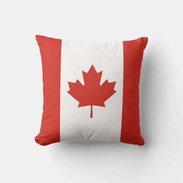 Coussin Drapeau canadien patriotique (Recto)