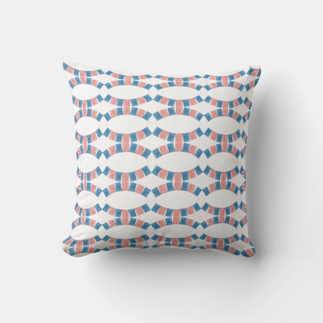 Coussin Drapeau carré Motif Jeu d'oreiller (Recto)