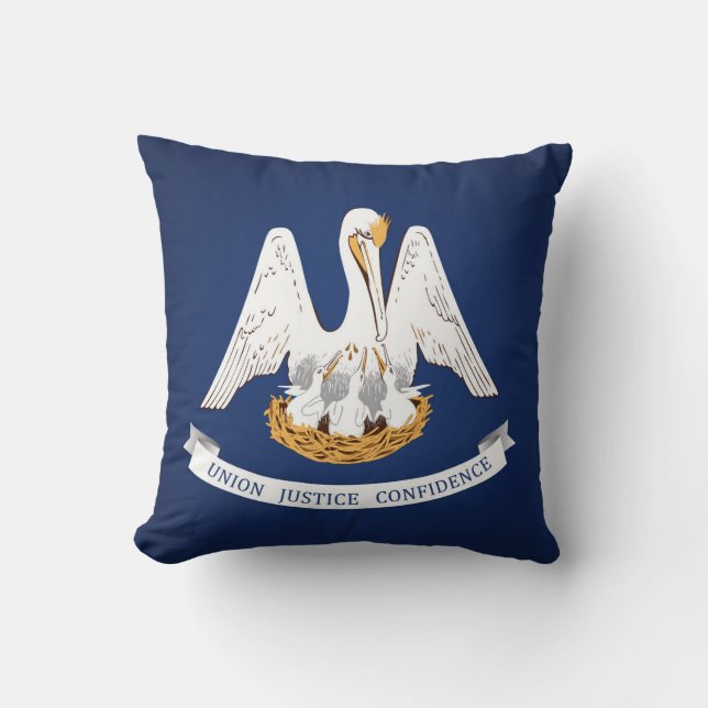 Coussin Drapeau cool De L'État De Louisiane (Recto)
