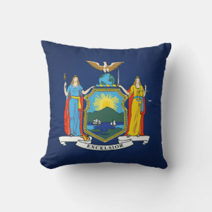 Coussin Drapeau cool De L'État De New York