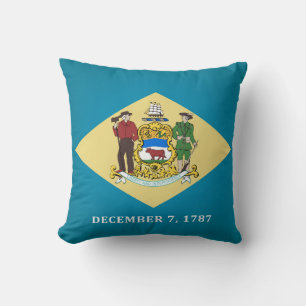 Coussin Drapeau cool De L'État Du Delaware