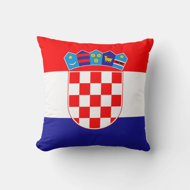 Coussin Drapeau Croatie (Recto)