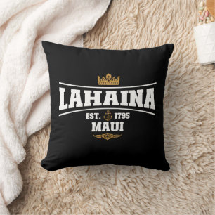 Coussin Drapeau d'Ancre de bateau Vintage Lahaina Maui 179
