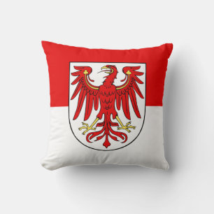 Coussin Drapeau de Brandenburg Jeu d'oreiller